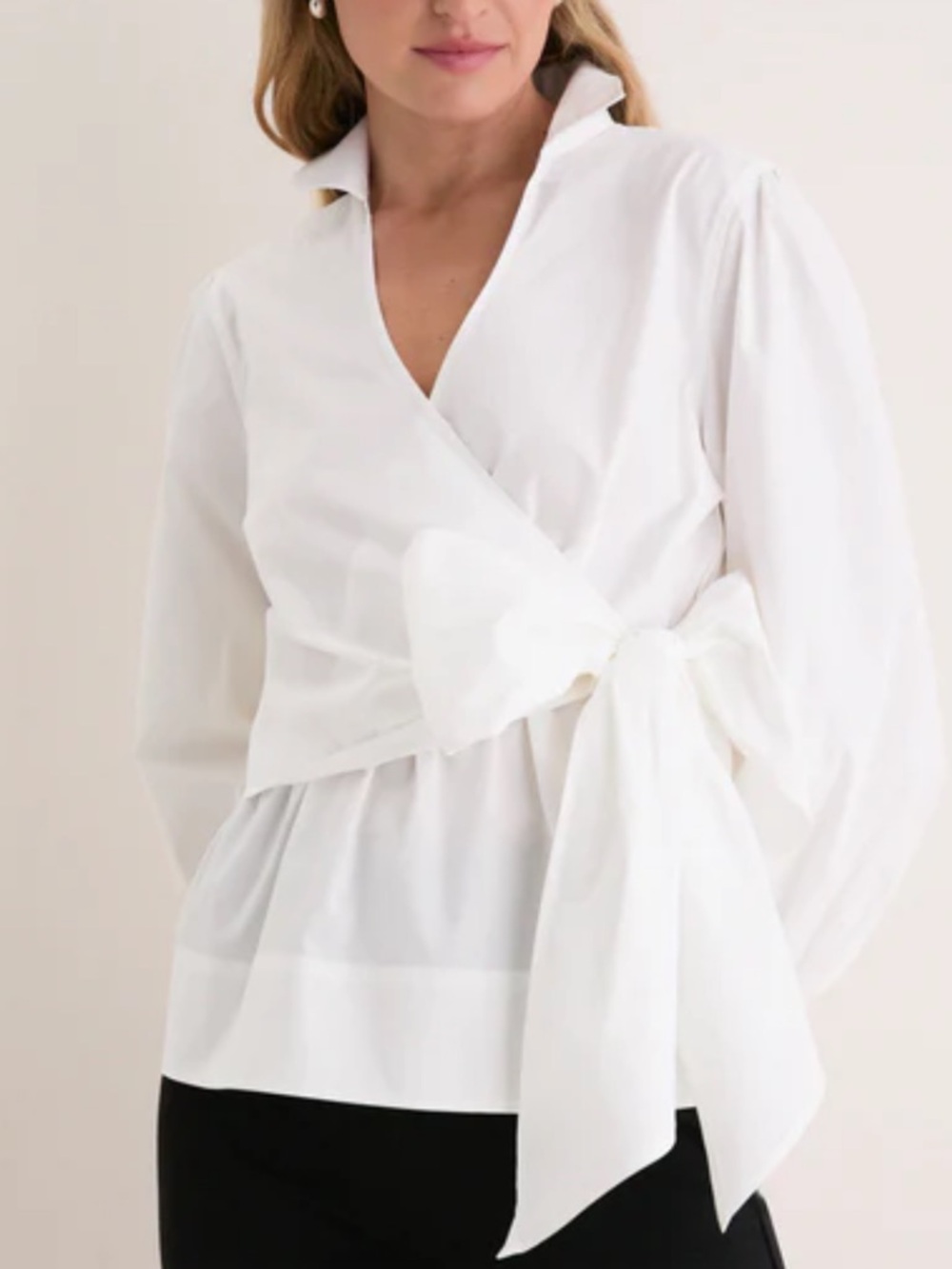 Tuckernuck Faux Wrap Blouse